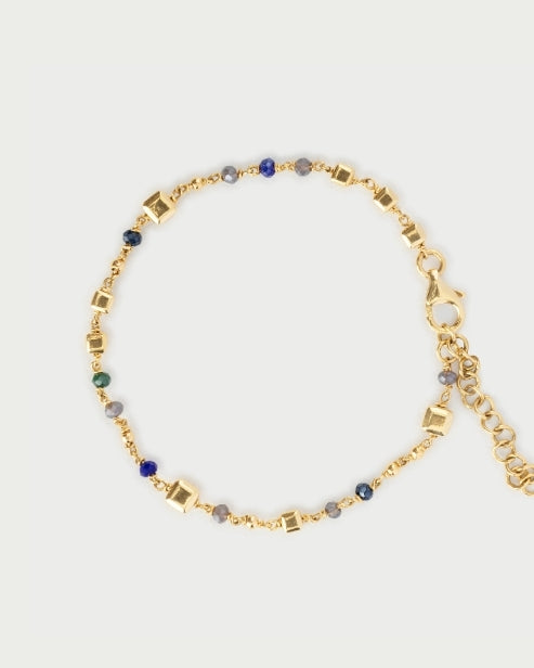 The Indigo Geometry Bracelet