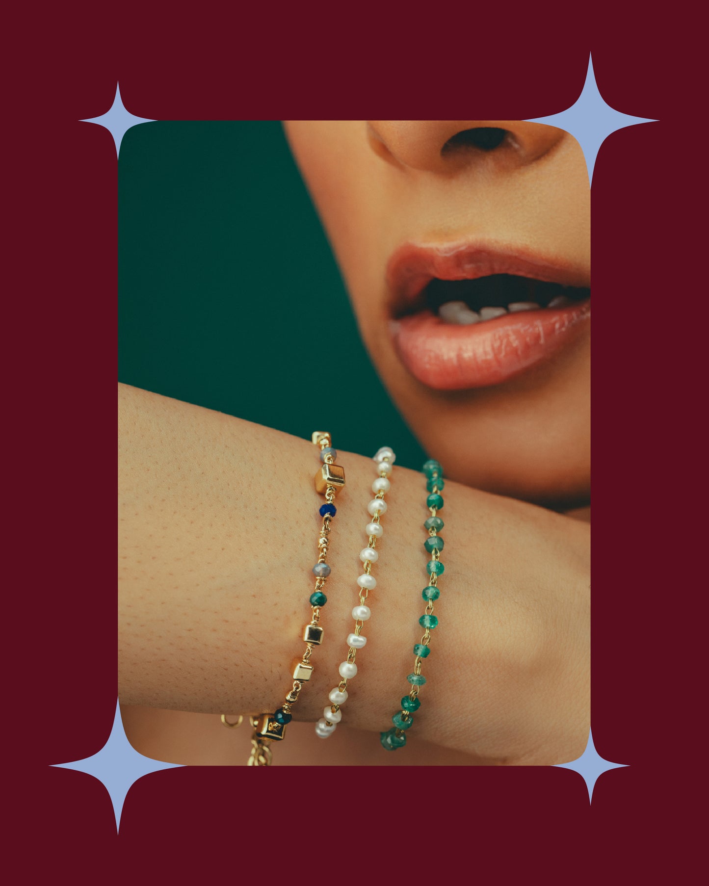 The Indigo Geometry Bracelet