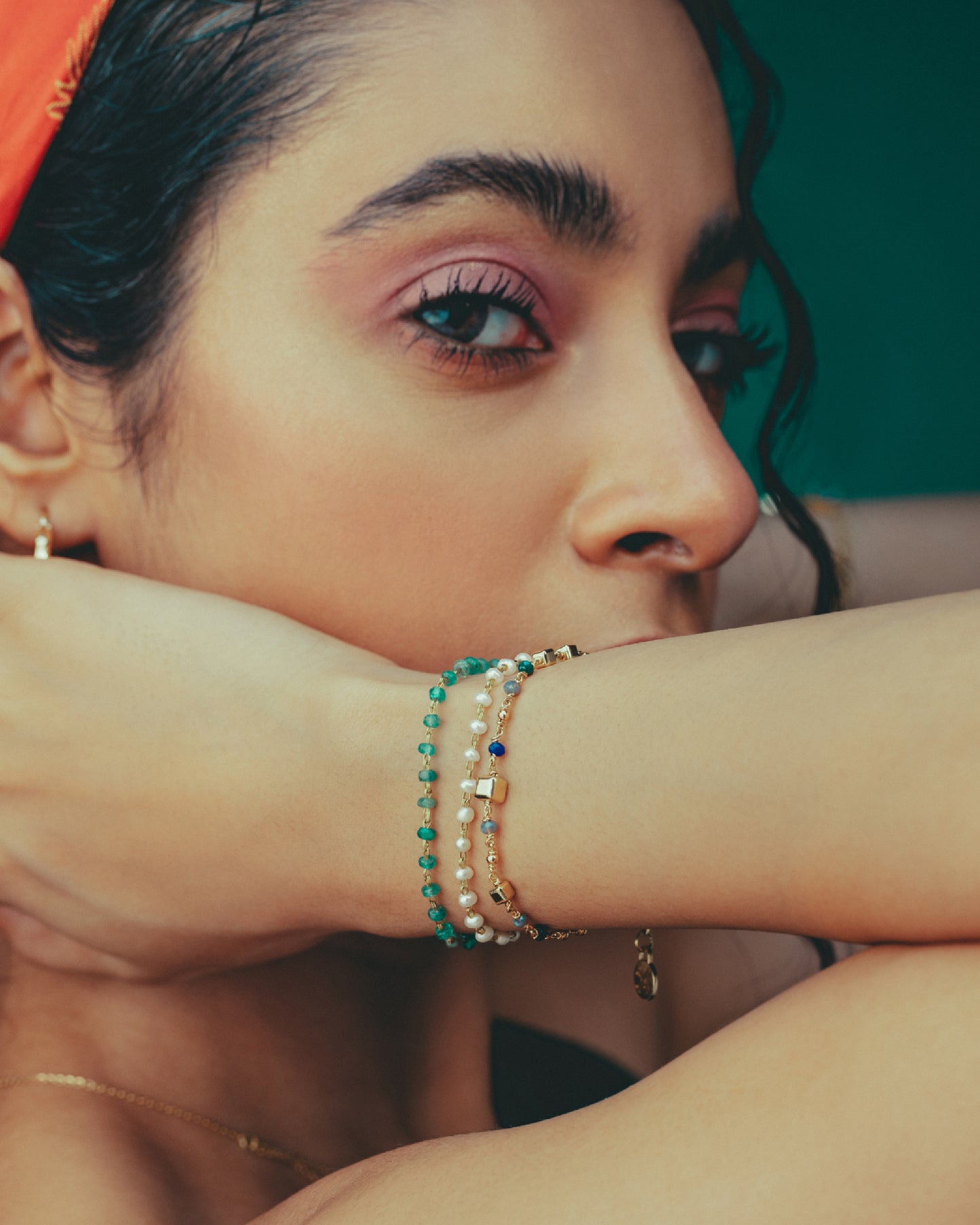 The Indigo Geometry Bracelet