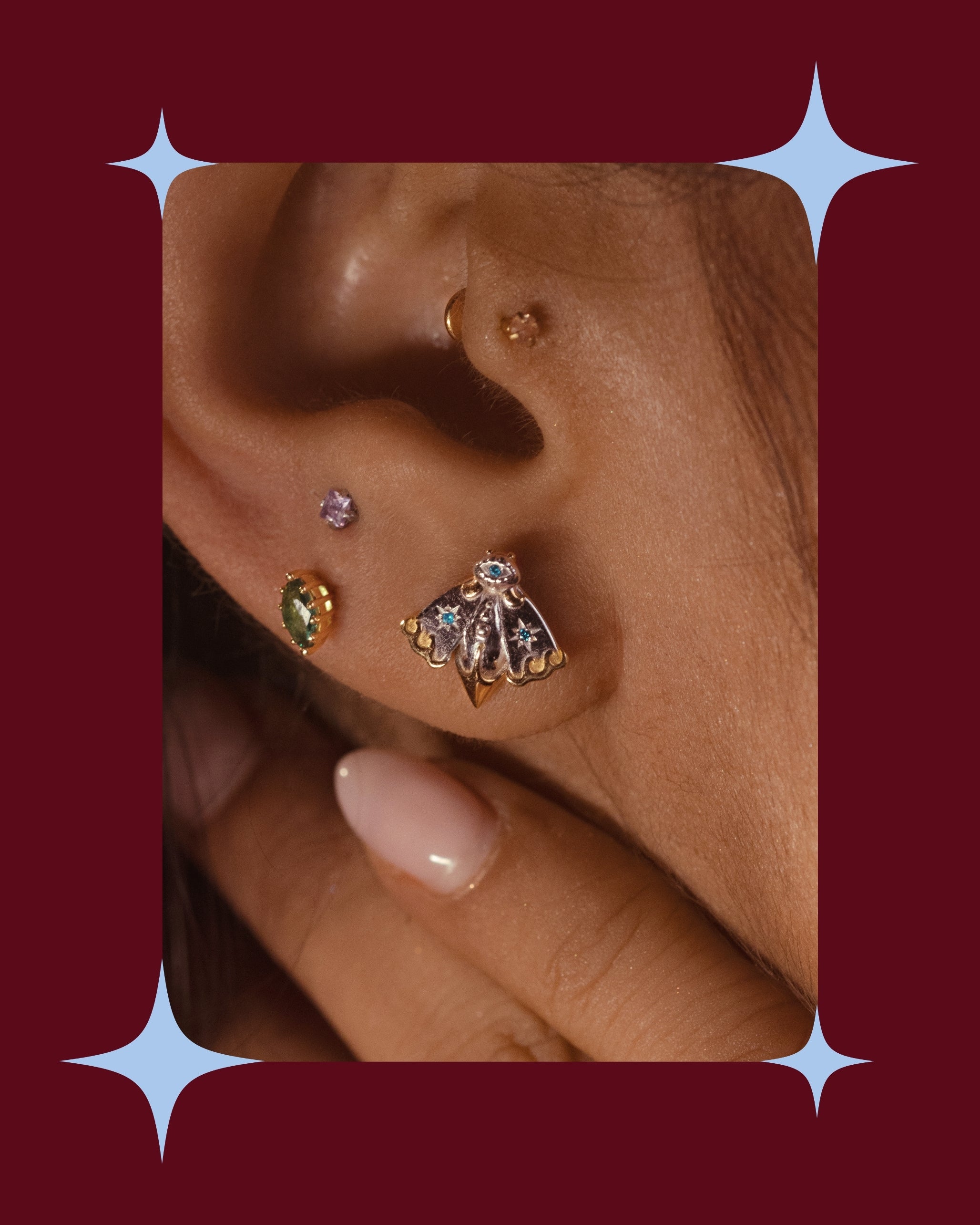Moth of Jakhama Studs