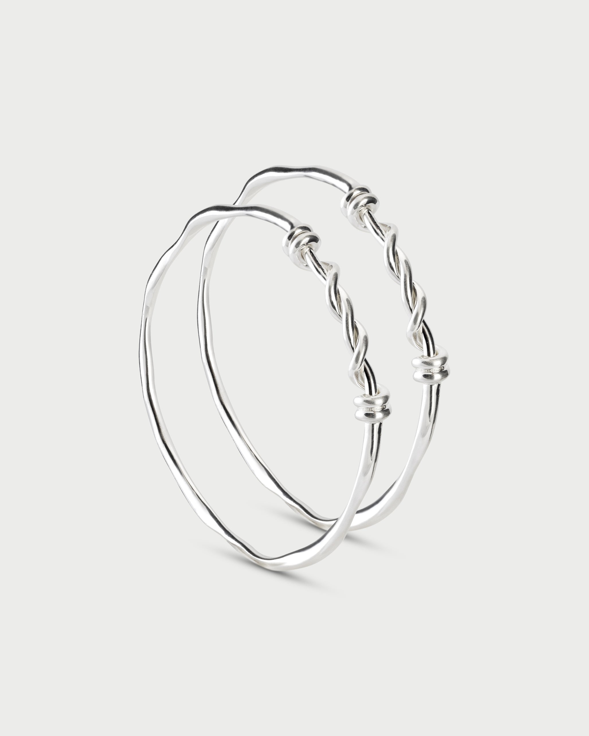 The Twisted Bread Bangles - Set of 2
