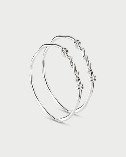 The Twisted Bread Bangles - Set of 2