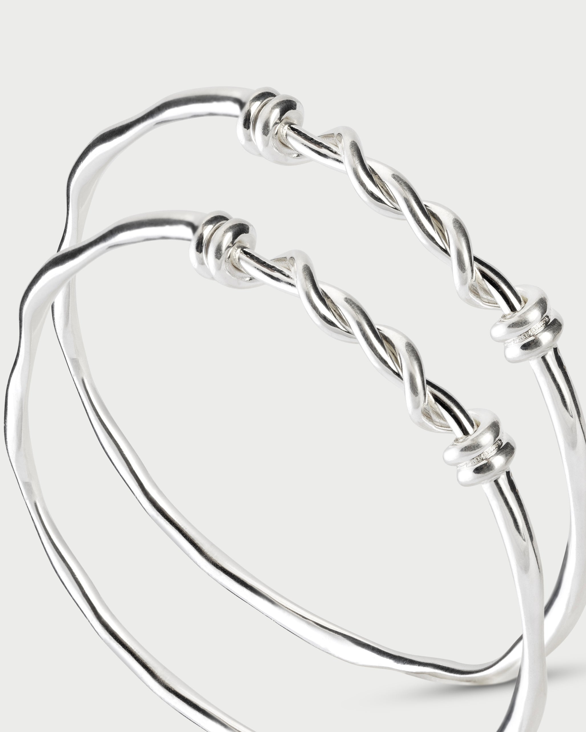 The Twisted Bread Bangles - Set of 2
