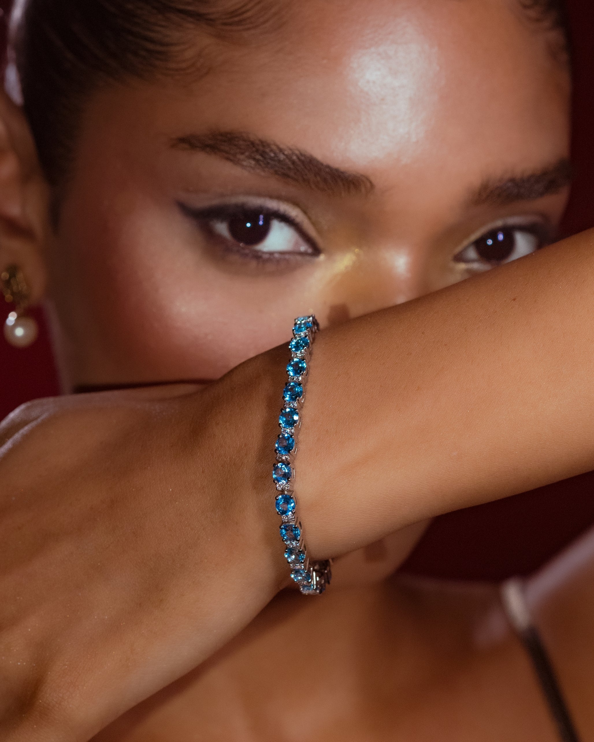 ATLAS: Blue Topaz Bracelet