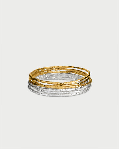 Tidal Ripples Bangle - Set of 2