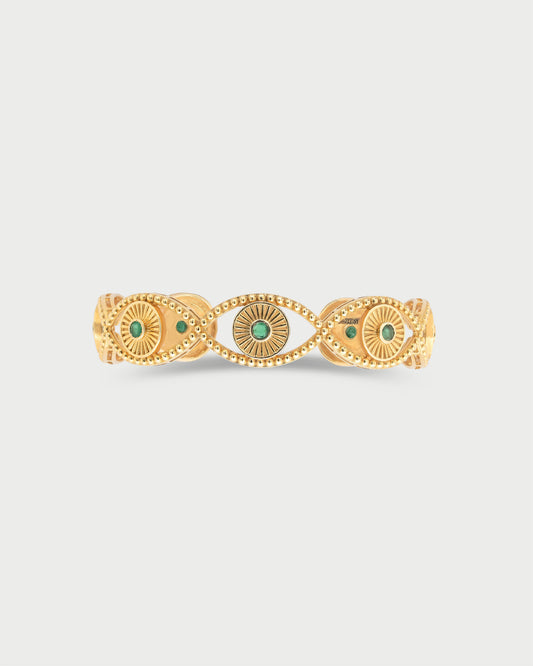 Bahrain's Emerald Gaze Bracelet