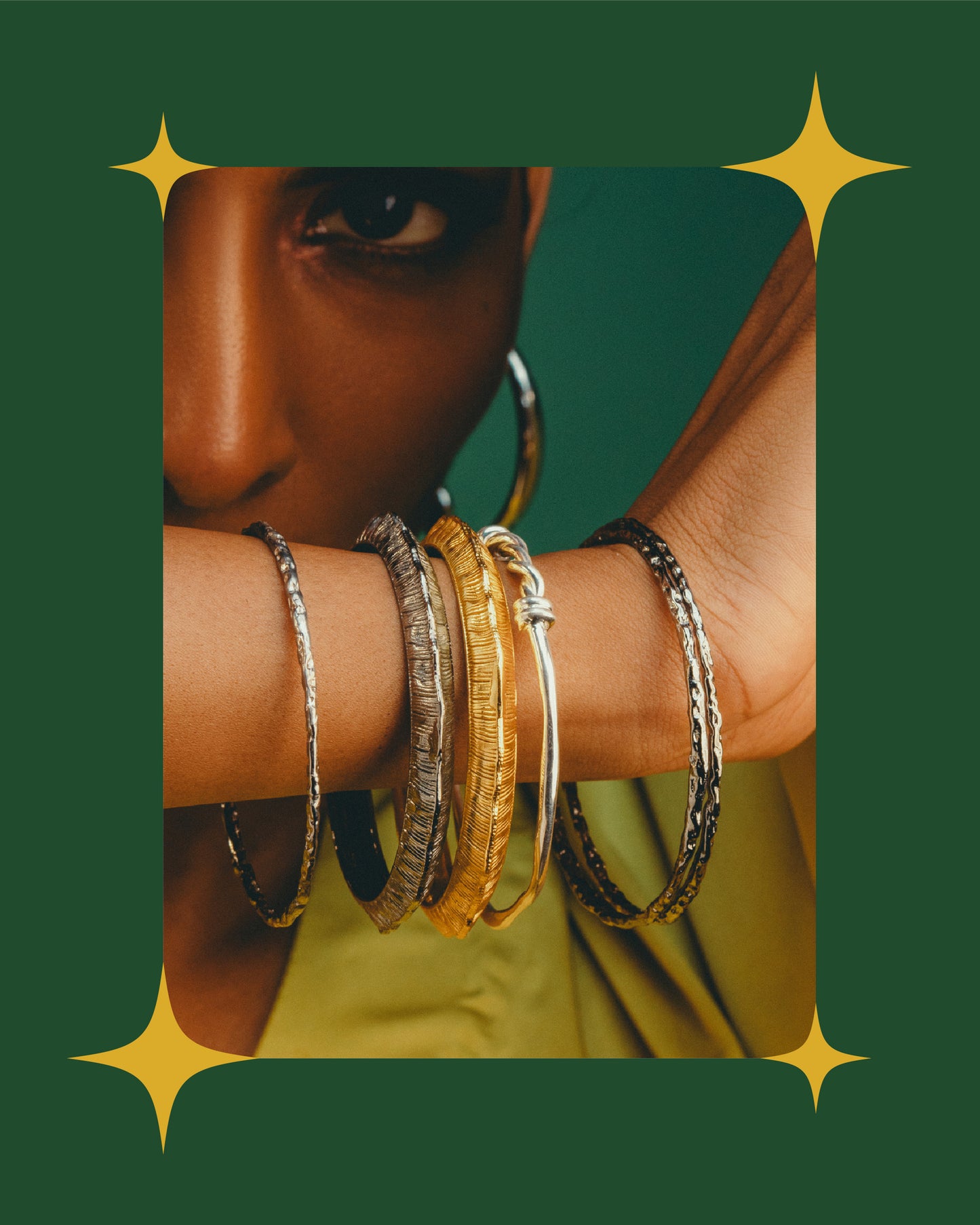 The Twisted Bread Bangles - Set of 2