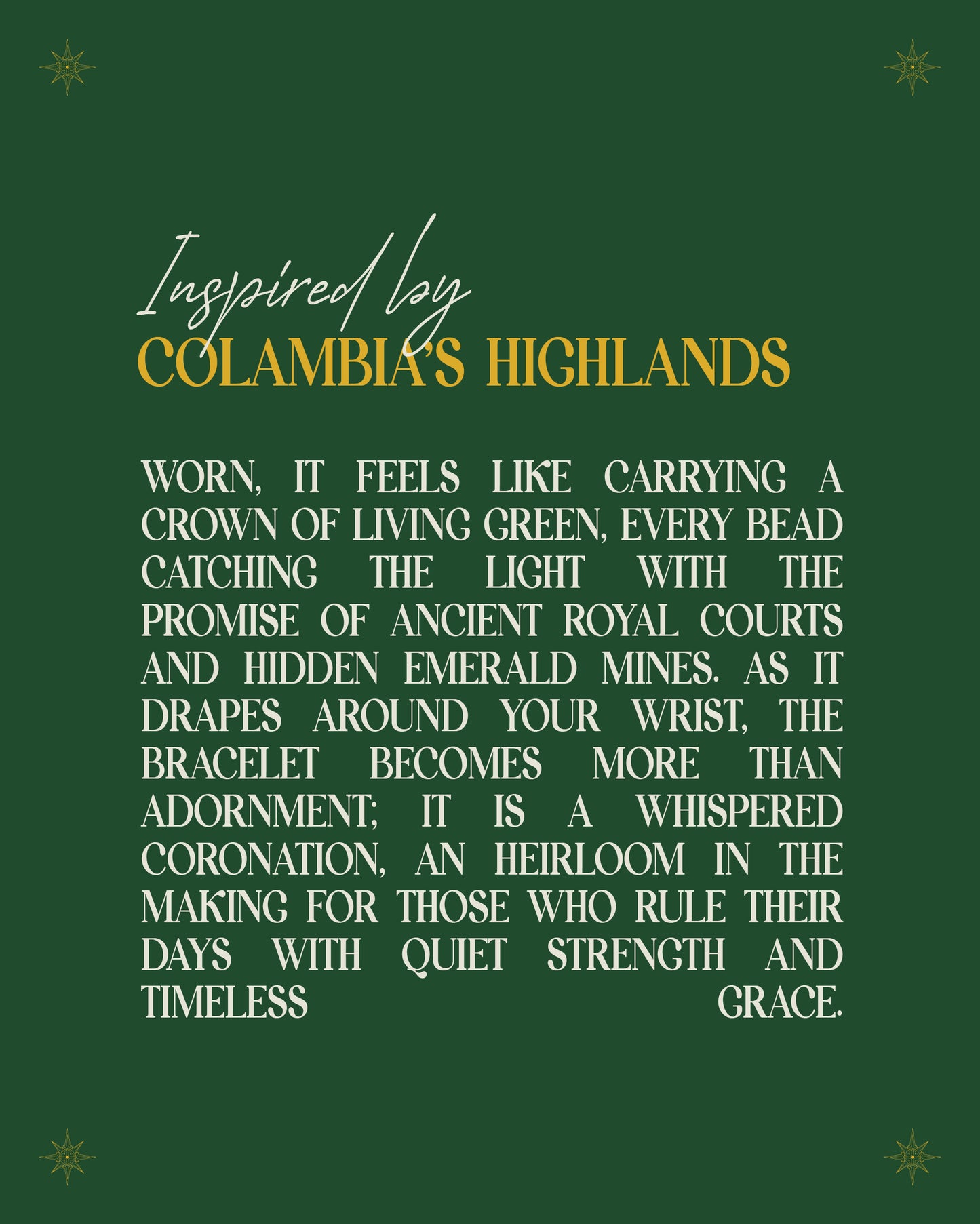 Timeless Tranquility Emerald Bracelet