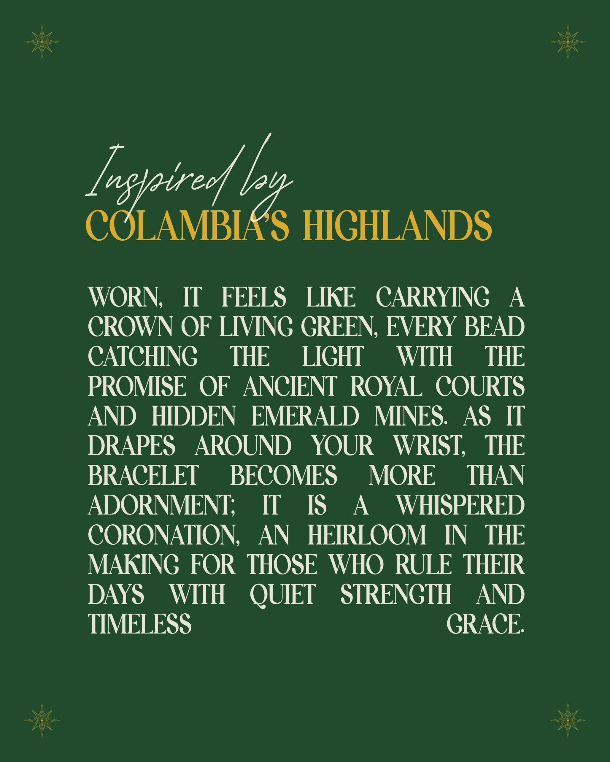 Timeless Tranquility Emerald Bracelet