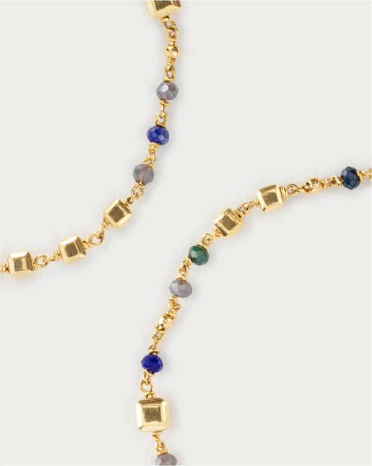 The Indigo Geometry Bracelet