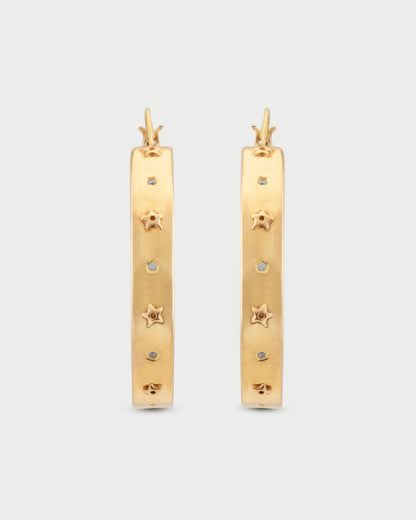 Starlit Hoop Earrings