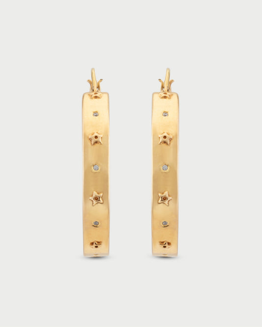 Starlit Hoop Earrings