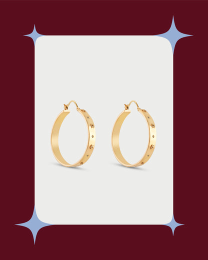 Starlit Hoop Earrings