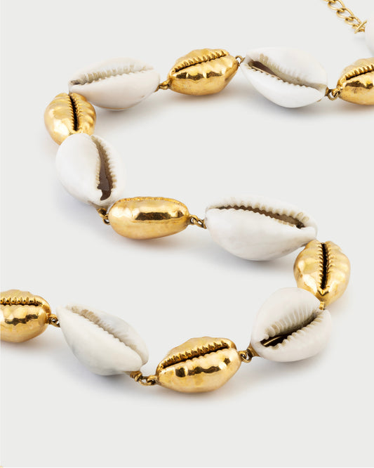 The Cowrie Embrace Necklace