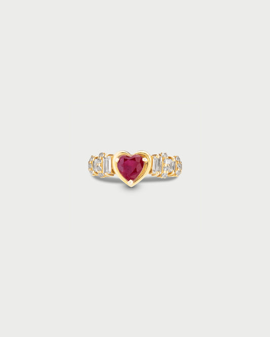 The Ruby Heartfire Ring