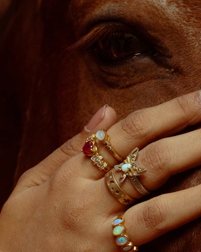 The Ruby Heartfire Ring