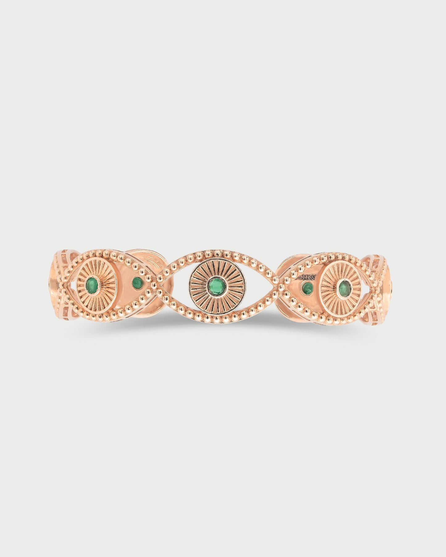 Bahrain's Emerald Gaze Bracelet