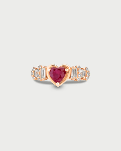 The Ruby Heartfire Ring
